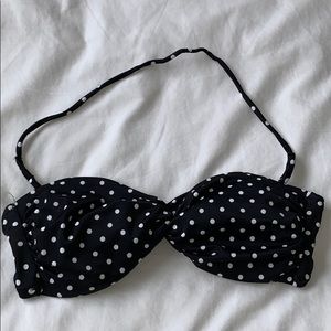 VICTORIAS SECRET | Polka Dot Strapless Bikini Top